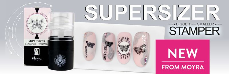  NailArt Stamper Moyra Supersizer Stempel Nr.15. Stamping Zubehör zum Übertragen der Stamping Motive von der Stampingplatte auf den Nagel!